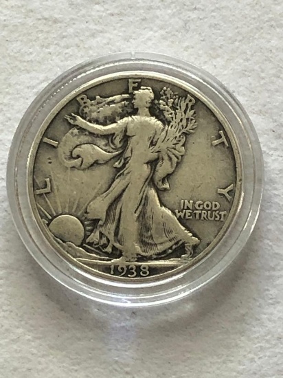 1938 Walking Liberty Half Dollar