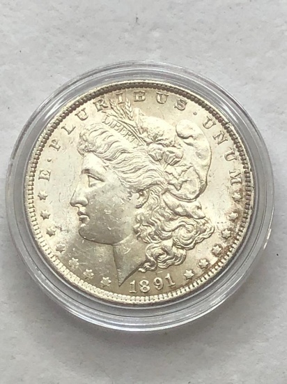 1891 Morgan Silver Dollar