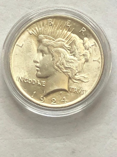 1924 Silver Peace Dollar