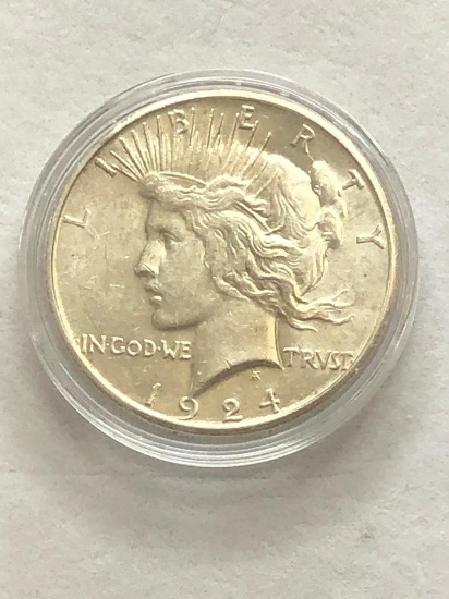 1924S Silver Peace Dollar