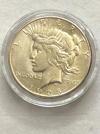 1928S Silver Peace Dollar