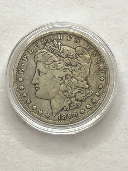 1886O Morgan Silver Dollar