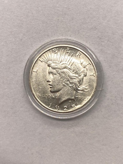 1925S Silver Peace Dollar