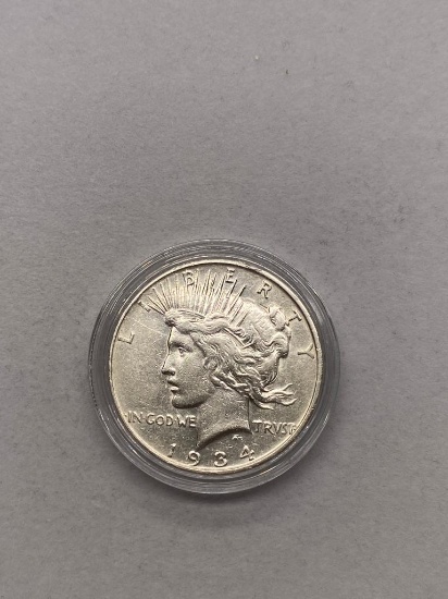 1934D Silver Peace Dollar