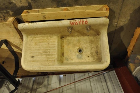 Cast iron sink _ architectural salvage