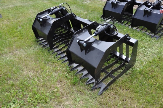 75" Skid Steer Rock & Brush Grapple (NEW)
