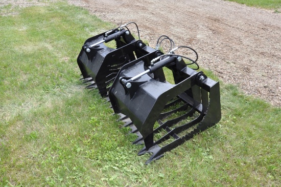 66" Skid Steer Rock & Brush Grapple (NEW)
