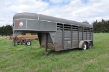 1987 Kiefer 7x16 Stock Trailer