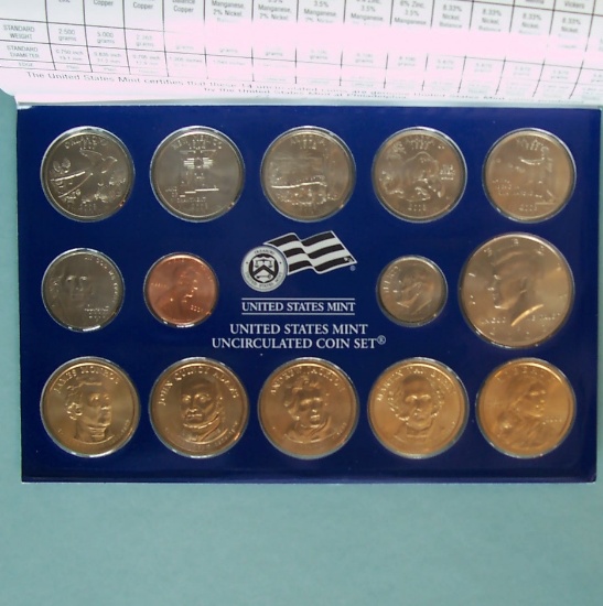 2008 P mint only Uncirc set