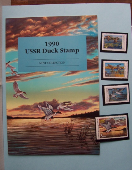 1990 USSR Duck Stamp mint collection