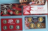 2007 US Mint Silver Proof set with Presidential dollars