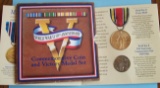 World War II 50th Anniversary Coin & Medal set