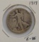 1919 Walking Liberty silver half dollar