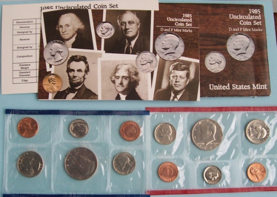 1985 US Mint Uncirculated set
