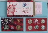 2001 US Mint Silver Proof set
