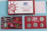 2002 US Mint Silver Proof set