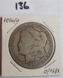 1890-O   Morgan dollar