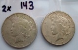 2 x money Peace dollars