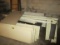 LOT OF METAL STORE SHELVING