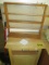 WOOD 1 DRAWER 1 DOOR ROLLING CART