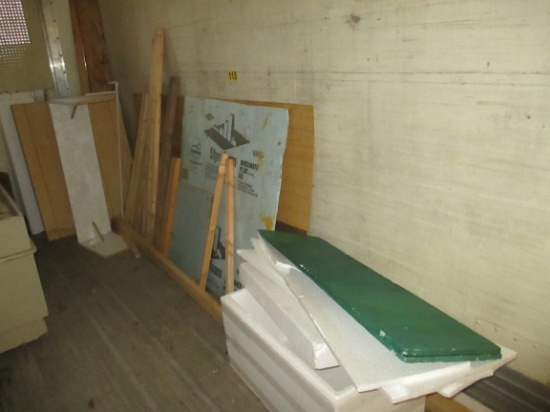 LOT OF MISCELLANEOUS WOOD AND INSULATION