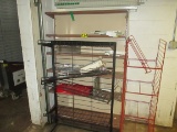 LOT OF METAL SHELVING