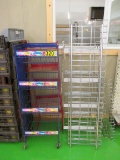 LOT OF METAL DISPLAY RACKS