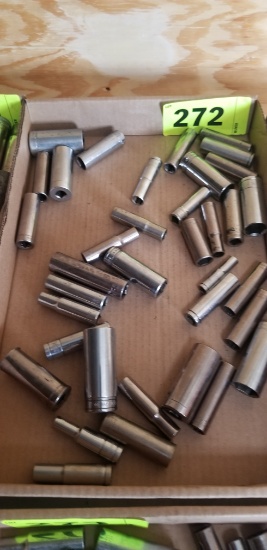 Flat of Assorted Craftsman Deep Well Sockets