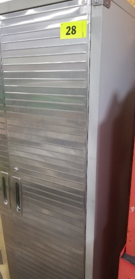 2 Door Silver Cabinet