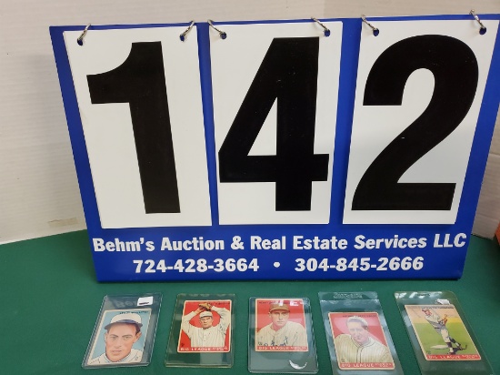 5 X'S BID ON 1933 GOUDEY GUM CO. BASEBALL CARDS