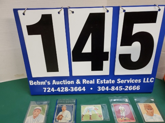 5 X'S BID ON 1933 GOUDEY GUM CO. BASEBALL CARDS