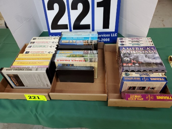 35 ASST. VHS CSX TRAIN RELATED VIDEOS
