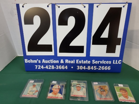 5 X'S BID 1933/34 GOUDEY BASEBALL CARDS- PRINTED IN CANADA