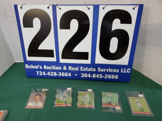 5 X'S BID 1933/34 GOUDEY BASEBALL CARDS- PRINTED IN CANADA
