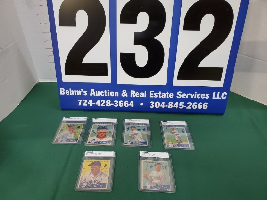 6 X'S BID 1934 GOUDEY BASEBALL CARDS-