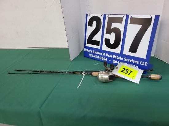 ZEBCO BULLET REEL W/ MATCHING GRAPHITE ROD