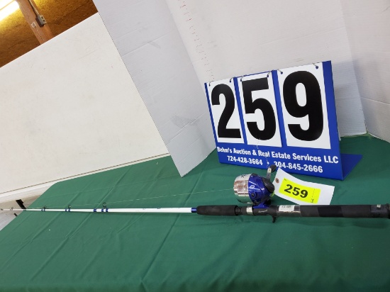 SHAKESP. TIGER REEL W/ MATCHING 6'6" MED. HVY. ROD