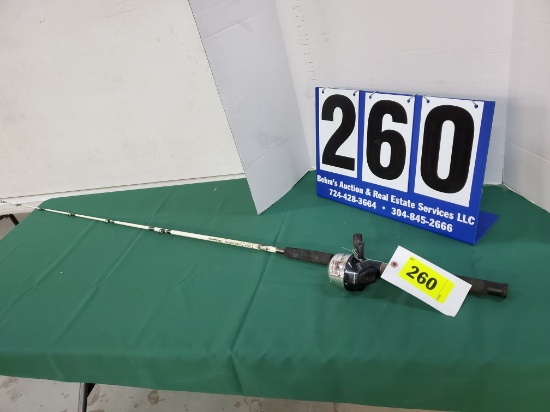 SHAKESP. TIGER REEL W/ MATCHING 6"6" MED. HVY. ROD