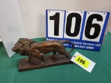 BARYE CHALKWARE LION - 15.5
