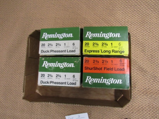 x4 boxes of 20ga. 100rds total.