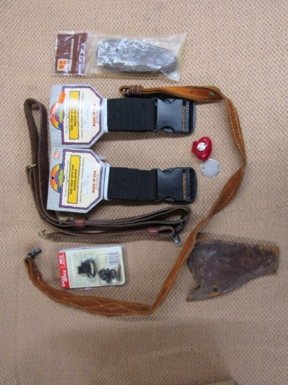 Sling, swivels, straps, and recoil pad