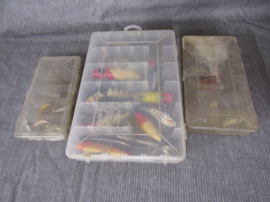 3 boxes of fishing lures