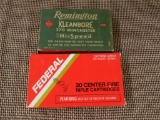 x2 boxes of 270 win. 40rds total. vintage Kleanbore box