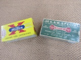 x2 vintage boxes of 38 spl approx 50rds each.