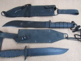 x2 Knives. Ontario U.S.A. spec plus fighter and spec plus survival.