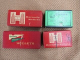 mixed bullets lot. 3 partial boxes of 7mm approx 200+. one box 32 special approx 50+