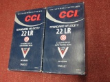 2 bricks of CCI 22 lr standard velocity ammo, 500rds/brick