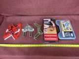 lot of tools - 5 piece glue kit, Craftsman band clamp,