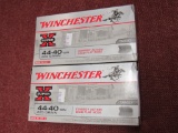 2 boxes of Winchester 44-40 Win ammo, 20 rds/bx