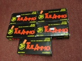 5 boxes of Tulammo 45 auto ammo, 50rds/bx